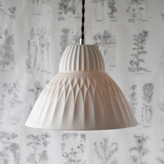 porcelain carved lamp