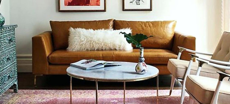 Get The Look: Bright and Eclectic Living Room in Pink