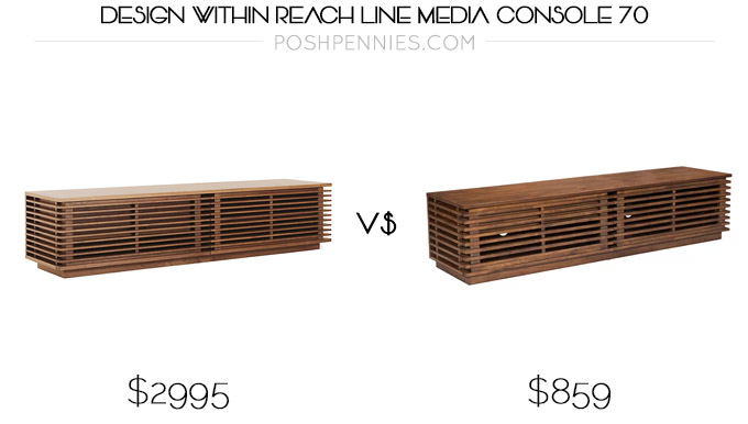 Design within reach line media console 70 decor lookalike