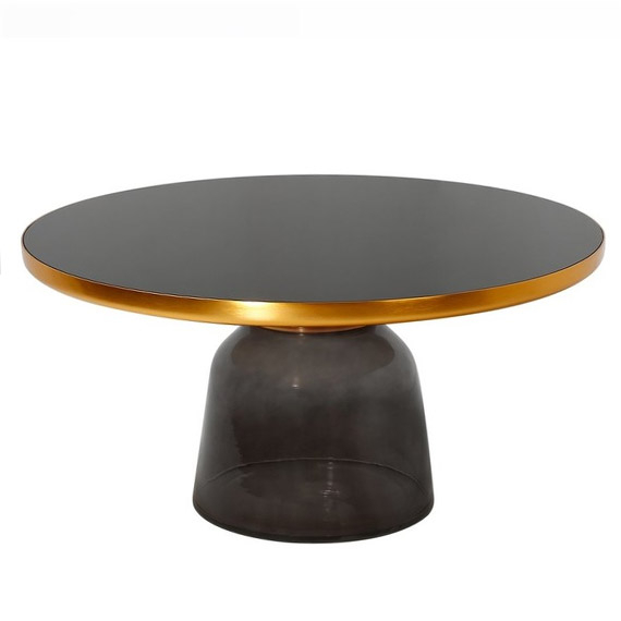 karin black and gold coffee table