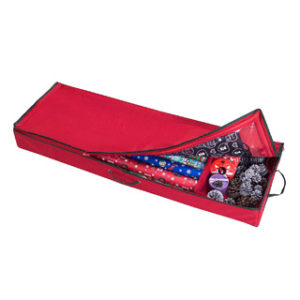 how to store christmas wrapping paper