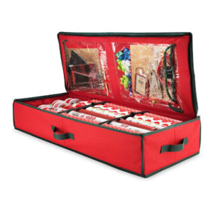 how to store christmas wrapping paper