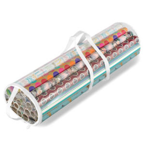 how to store christmas wrapping paper