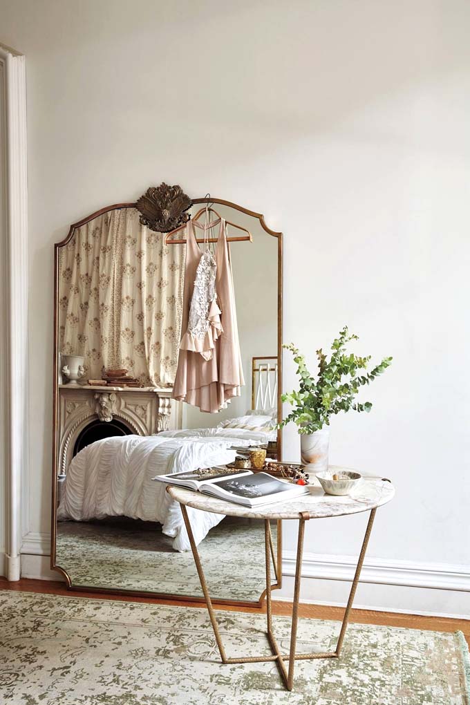 anthropologie leaning mirror