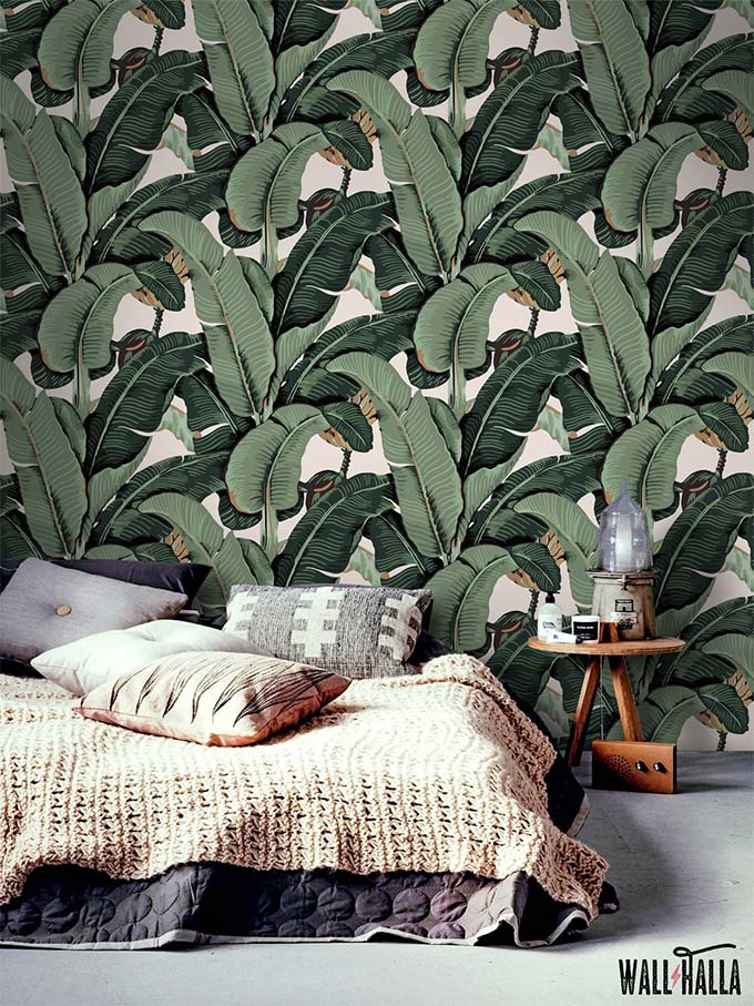 cheap home decor solution: use peel and stick removable wallpaper