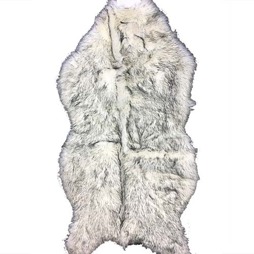 faux wolf skin fur