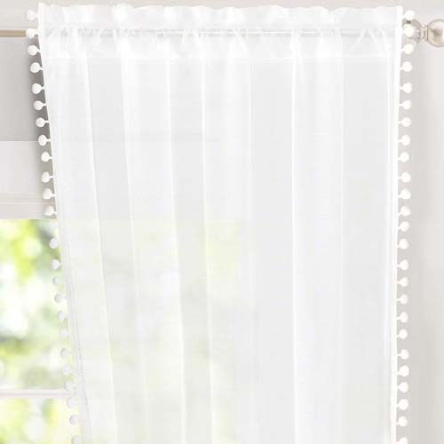 pom pom curtains