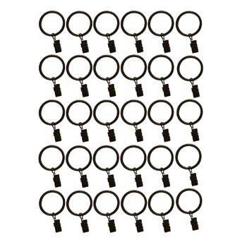 black curtains clips
