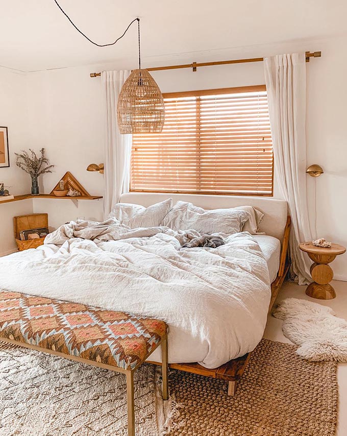 bohemian look bedding