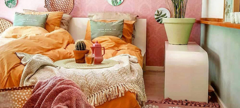 Get The Look: Pink And Mustard Boho Bedroom