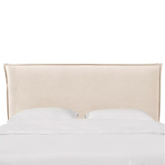linen pillow headboard french seam