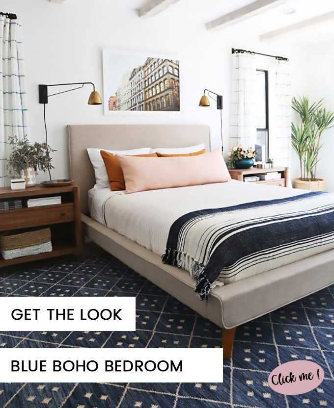 BLUE boho bedroom