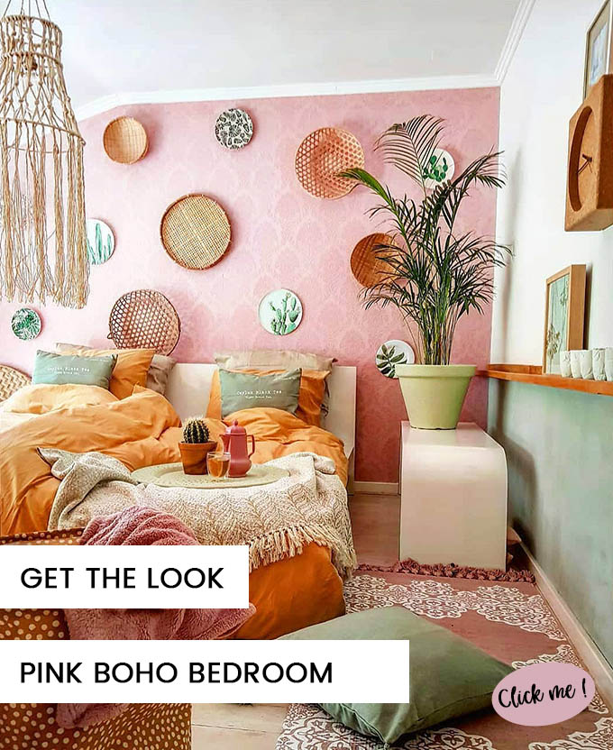 get the look PINK boho bedroom