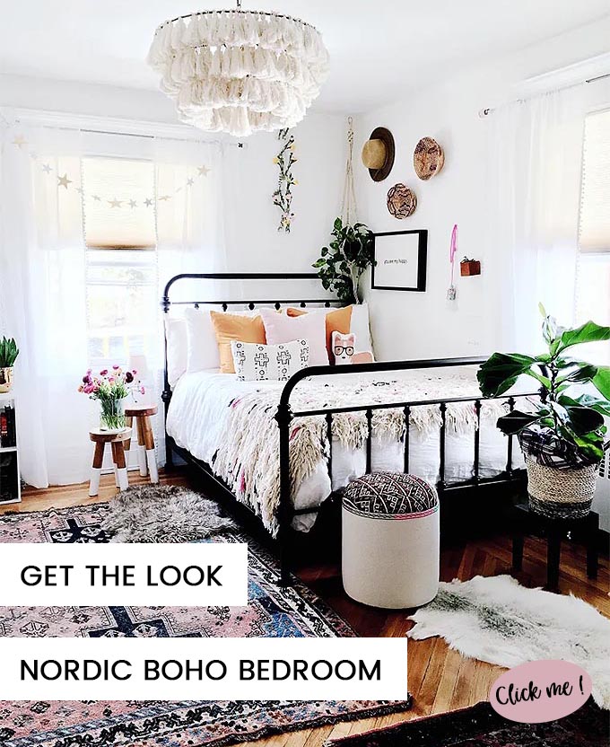 get the look boho nordic bedroom