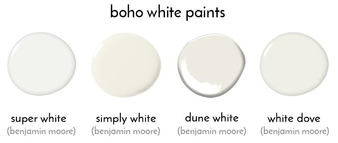 best white paint for boho bedrooms