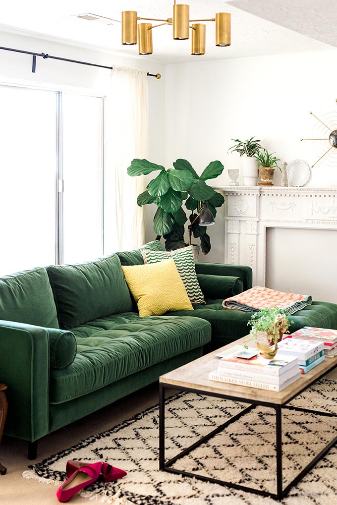 the article sven sectional in grass green