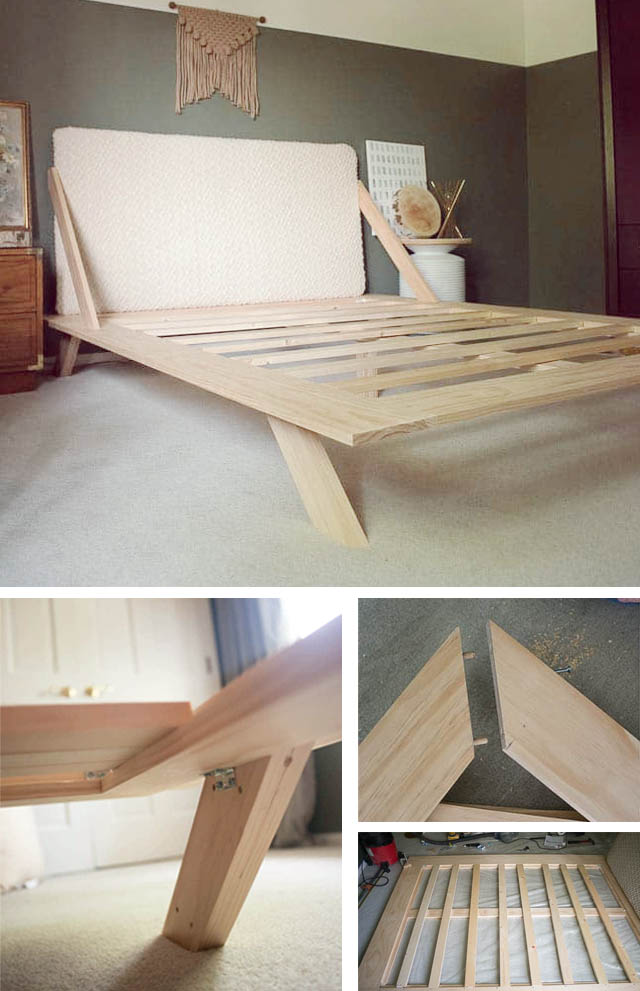 21 Awesome Diy Bed Frames You Can, How To Build A Easy Bed Frame