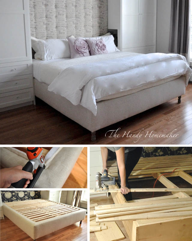 21 Awesome Diy Bed Frames You Can Totally Make Posh Pennies - Diy Upholstered Bed Frame Queen