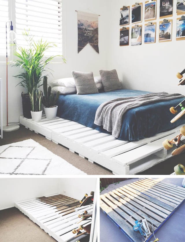 21 Awesome Diy Bed Frames You Can, Bed Frame Queen Ideas