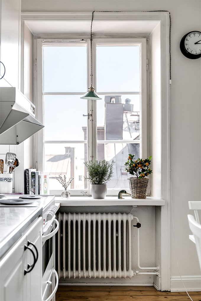 Large windows always ensure lots of natural light - a huge part of scandinavian interior design