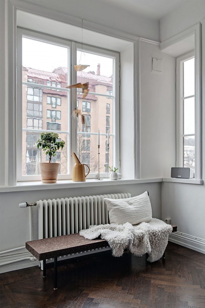cozy scandinavian nook