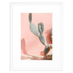 framed cactus art print