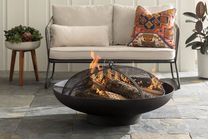 wood burning fire pit