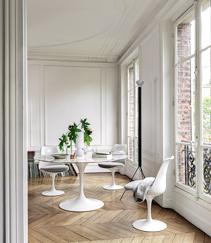 the tulip table is a beautiful mcm piece