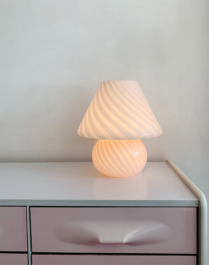 murano mushroom lamp