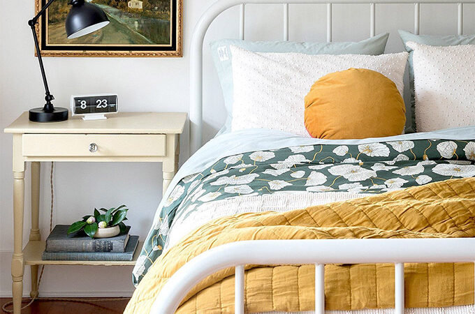 bright cheerful colors can help elevate the mood