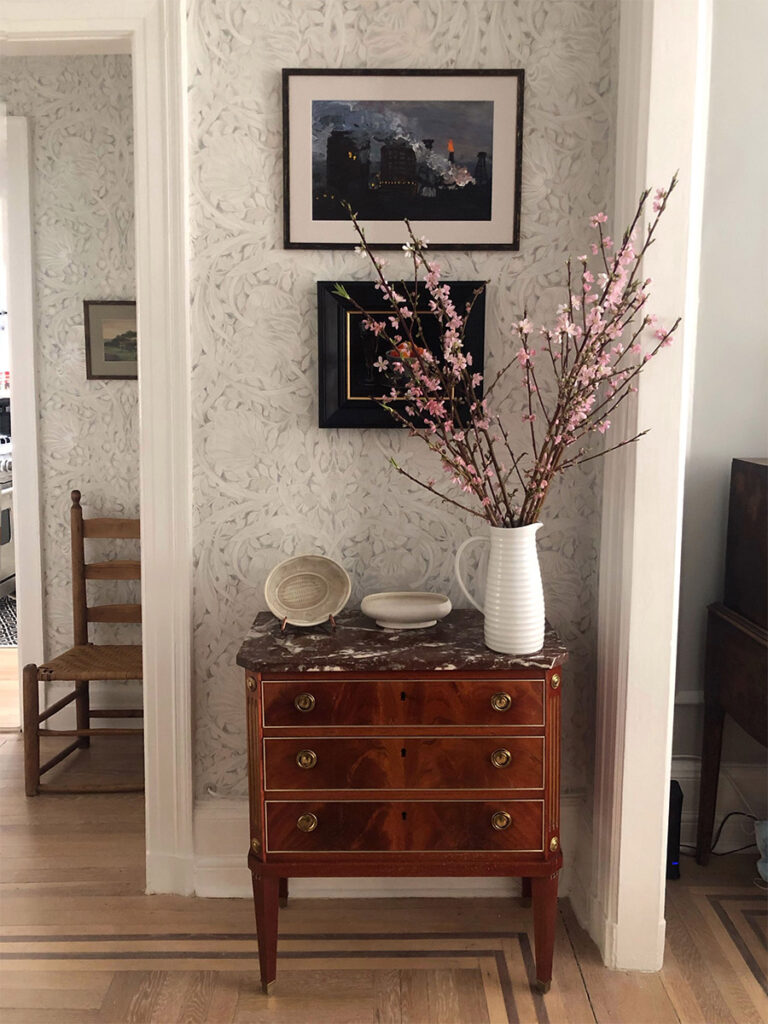 pimpernel wallpaper in a neutral colorway
