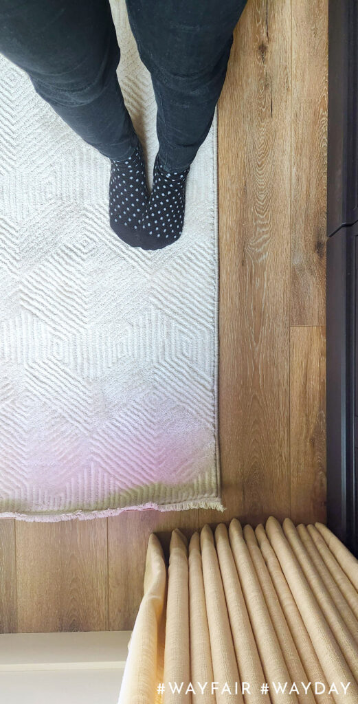 neutral textural beige rug
