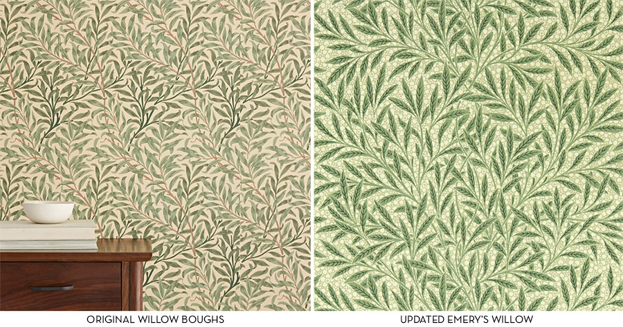 willow boughs versus emery's willow wallpaper
