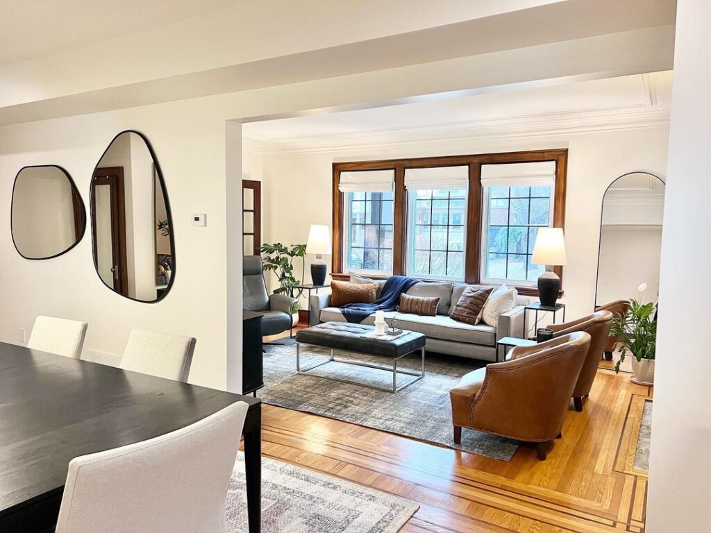 living room using bm cloud white