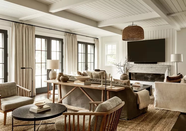 Wondering how to add character to a builder grade home? Add shiplap to the ceiling!